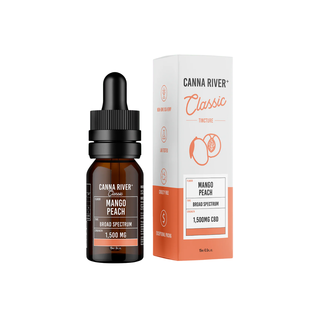 1500mg Broad Spectrum Tincture-Mango Peach