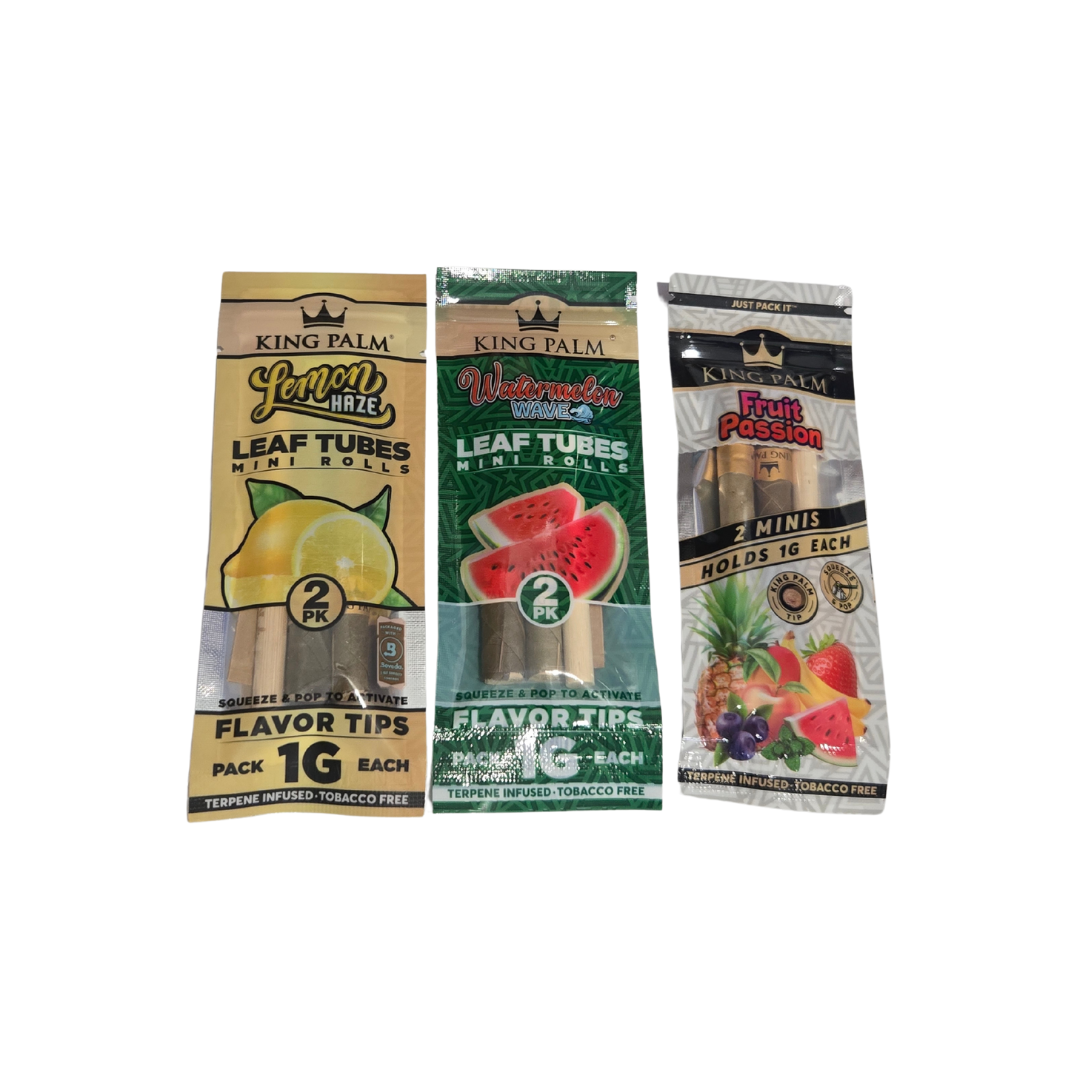 King Palm Leaf Tubes- Mini Rolls