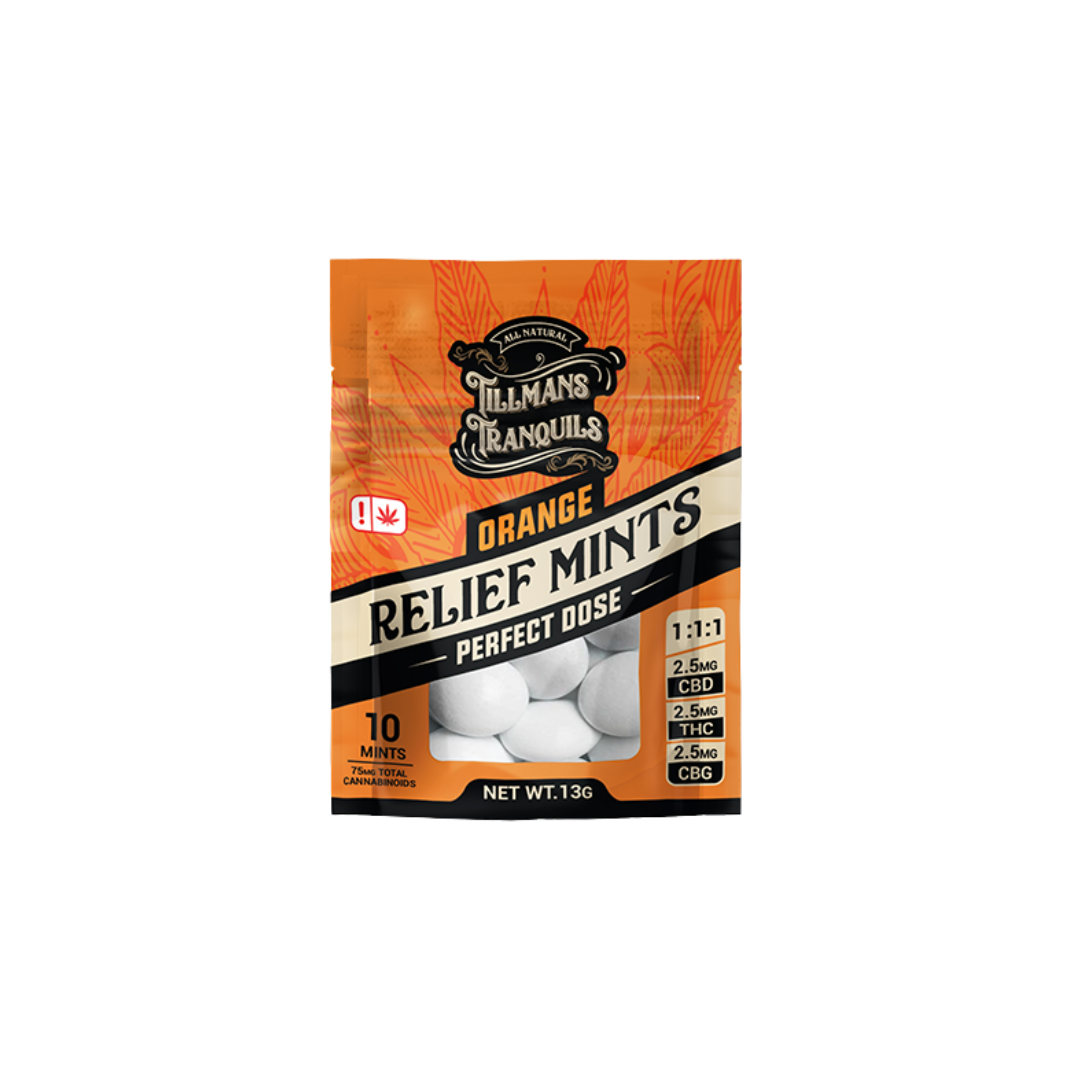 THC/CBG Relief Mints- Orange