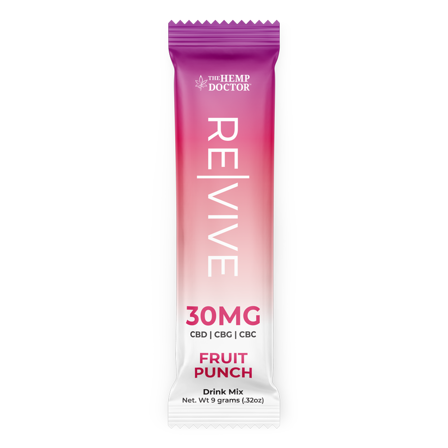 Hemp Dr's REVIVE 30mg CBD Drink Mix- Fruit Punch